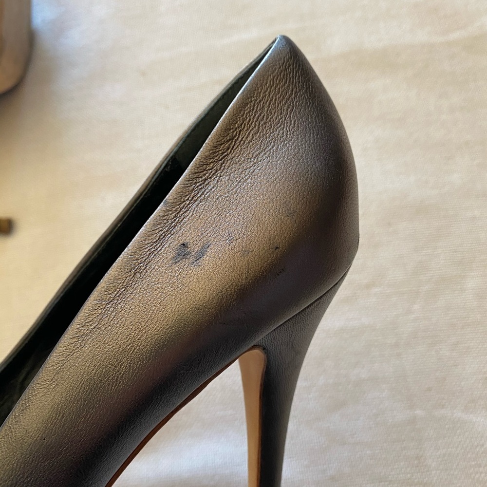 Giuseppe Zanotti Metallic Peep-toe Heels - Picture 5 of 10